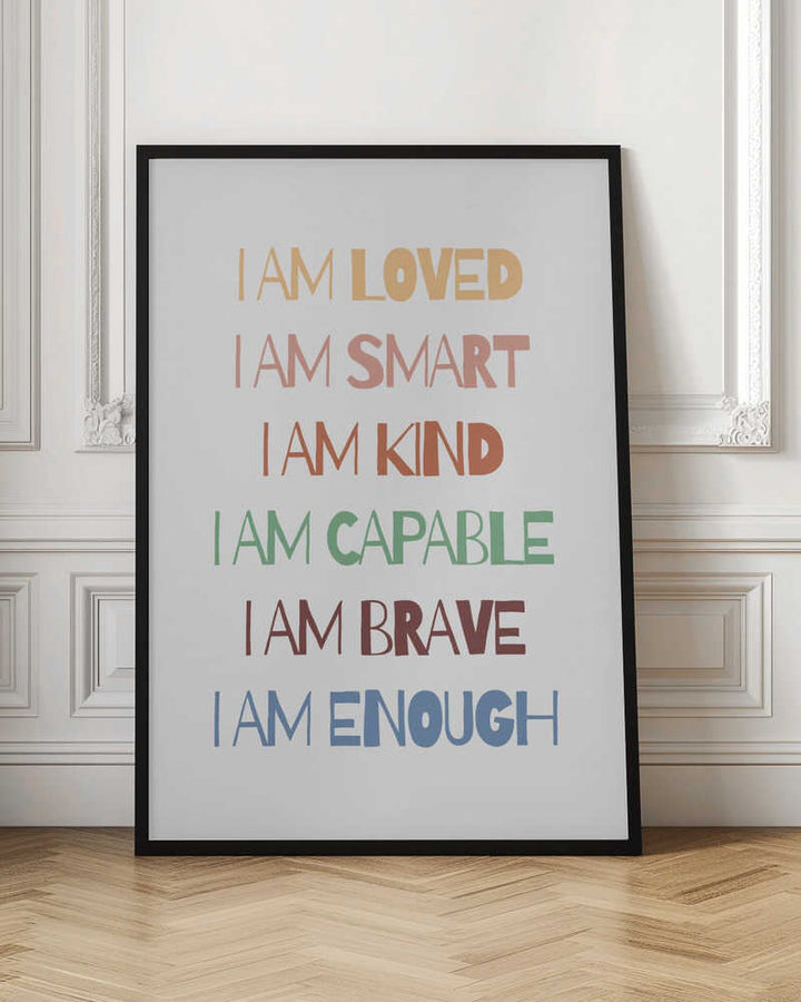 Empowering Affirmations - Stretched Canvas, Poster or Fine Art Print - I Heart Wall Art - Poster Print, Canvas Print or Framed Art Print