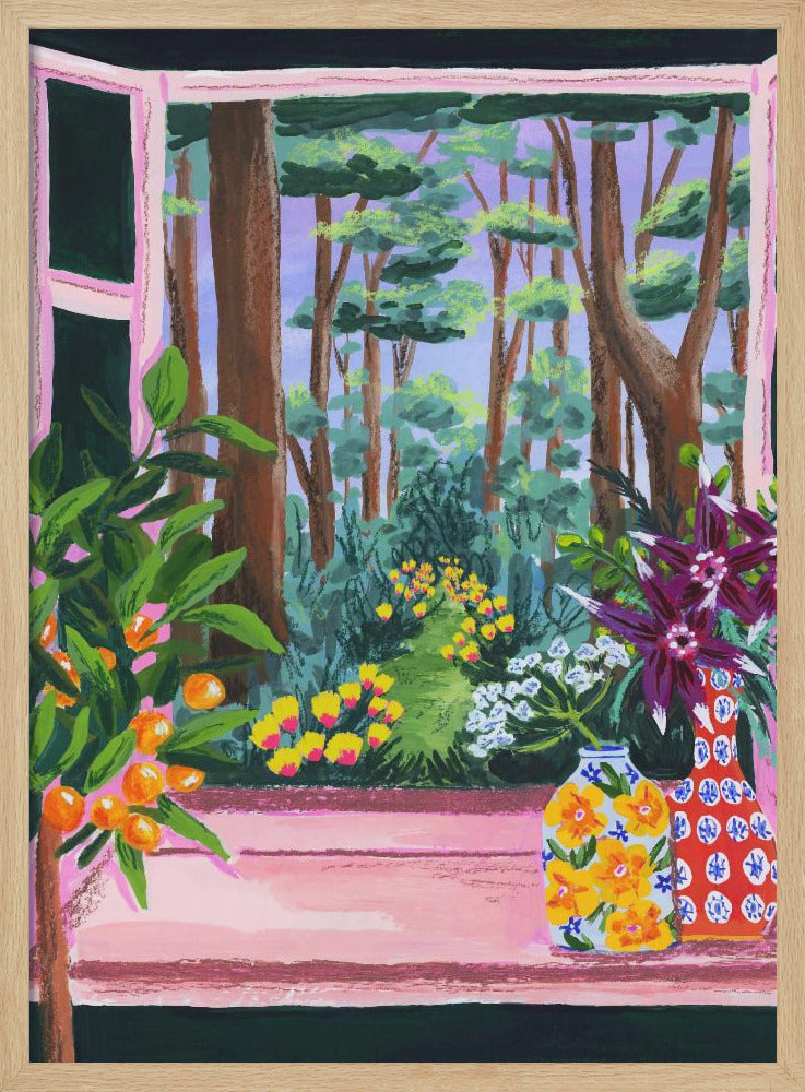 Enchanted Garden - Stretched Canvas, Poster or Fine Art Print I Heart Wall Art