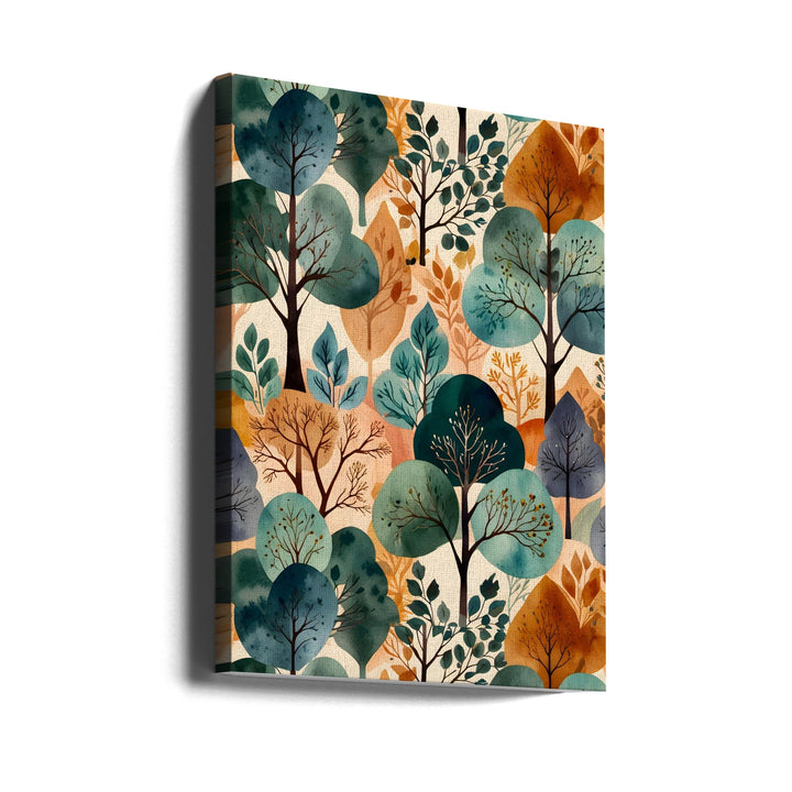Enchanting Autumn Trees - Stretched Canvas, Poster or Fine Art Print I Heart Wall Art