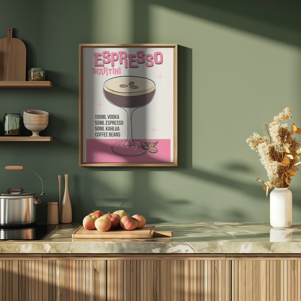 Espresso Martini - Stretched Canvas, Poster or Fine Art Print I Heart Wall Art