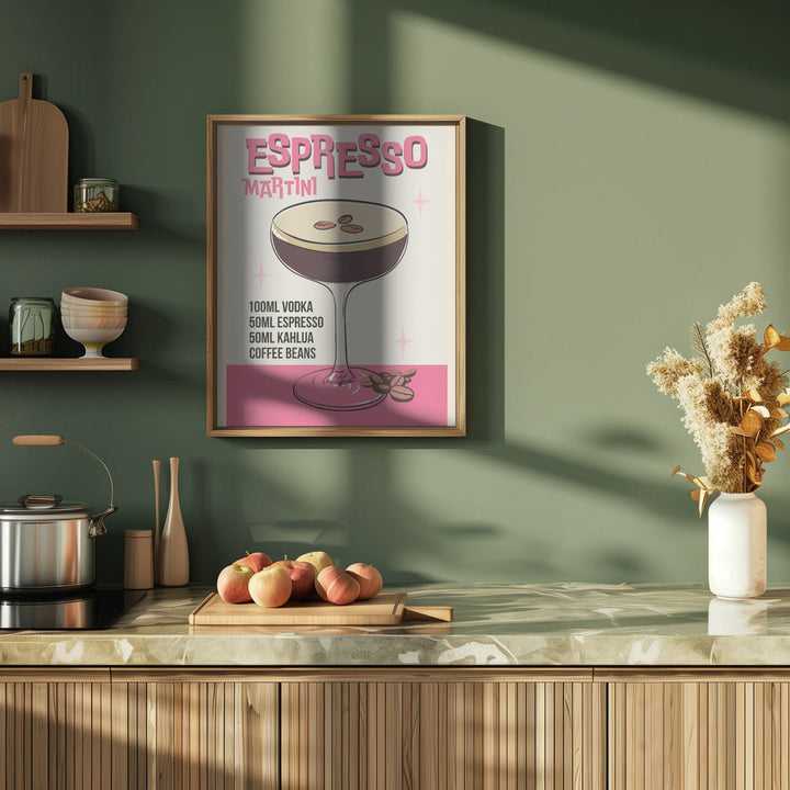 Espresso Martini - Stretched Canvas, Poster or Fine Art Print I Heart Wall Art