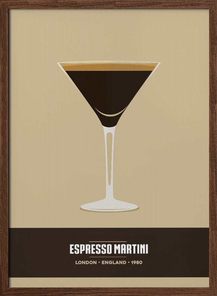 Espresso Martini - Stretched Canvas, Poster or Fine Art Print I Heart Wall Art