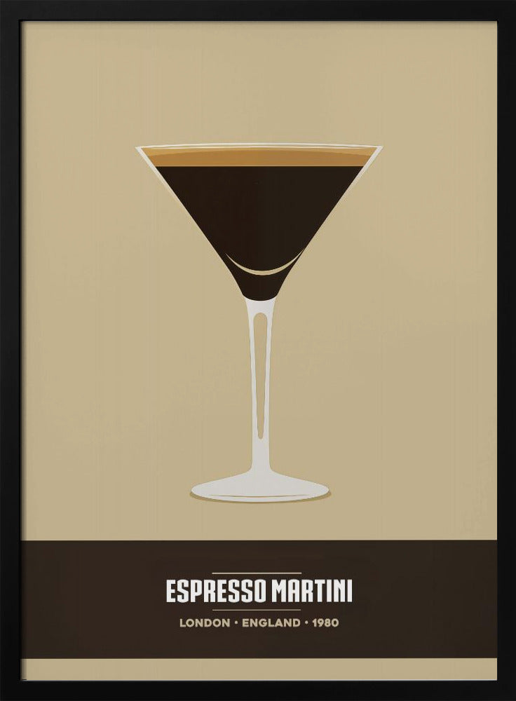Espresso Martini - Stretched Canvas, Poster or Fine Art Print I Heart Wall Art