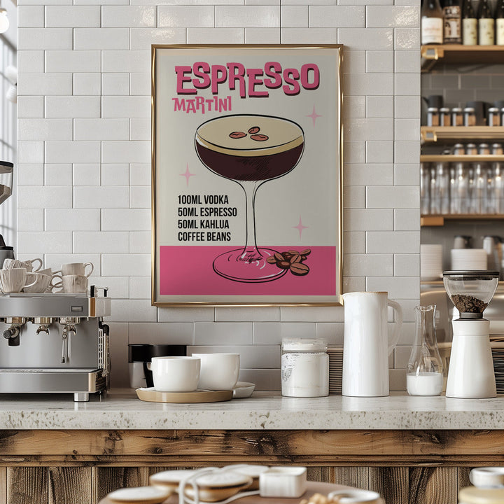 Espresso Martini - Stretched Canvas, Poster or Fine Art Print I Heart Wall Art