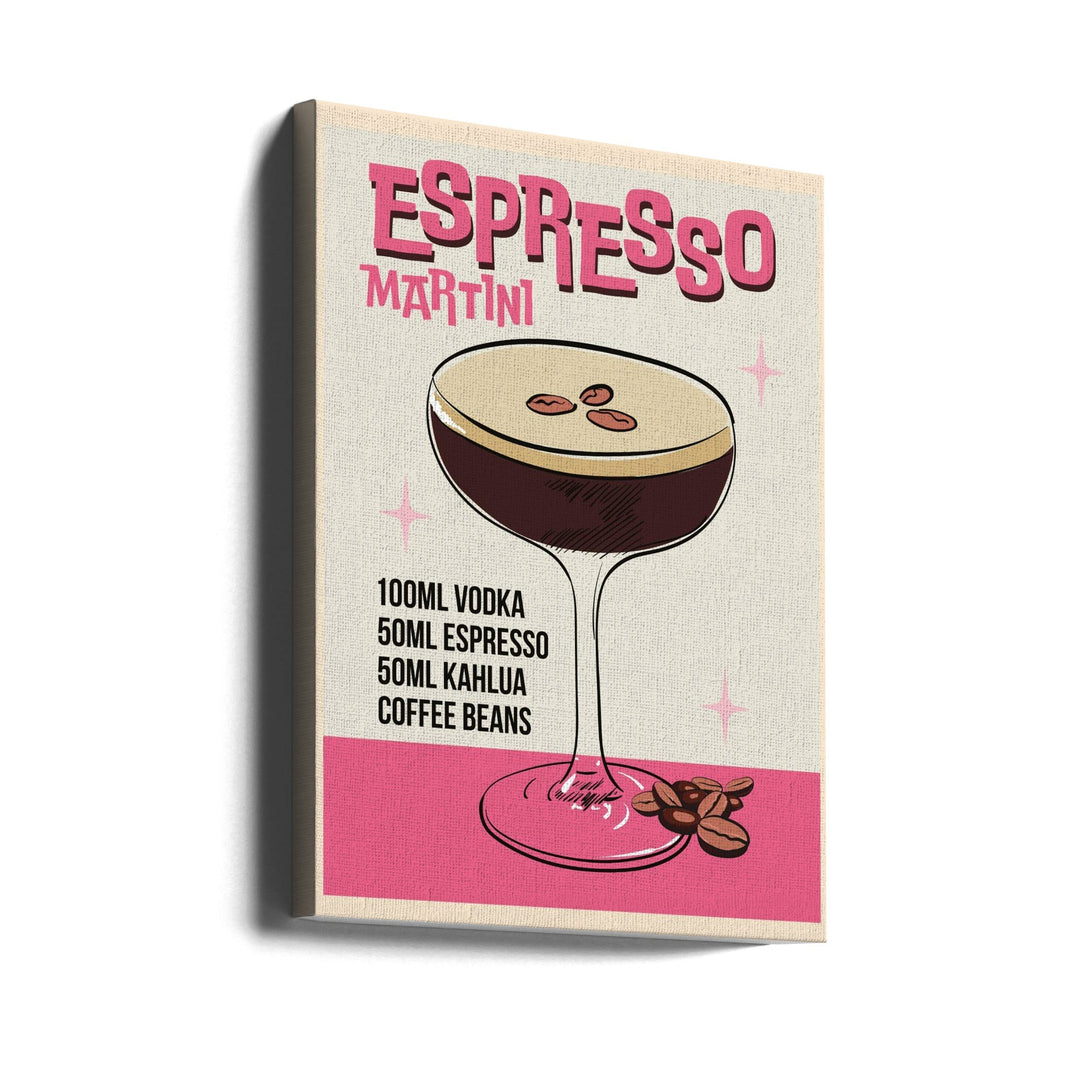 Espresso Martini - Stretched Canvas, Poster or Fine Art Print I Heart Wall Art