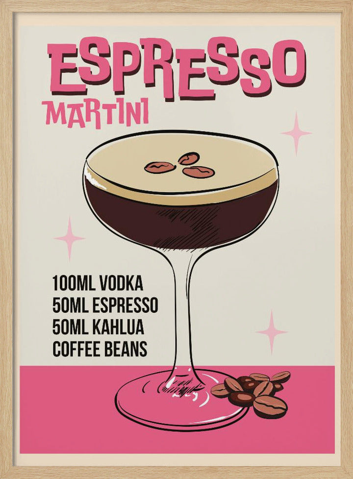 Espresso Martini - Stretched Canvas, Poster or Fine Art Print I Heart Wall Art