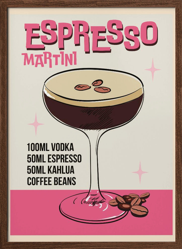 Espresso Martini - Stretched Canvas, Poster or Fine Art Print I Heart Wall Art