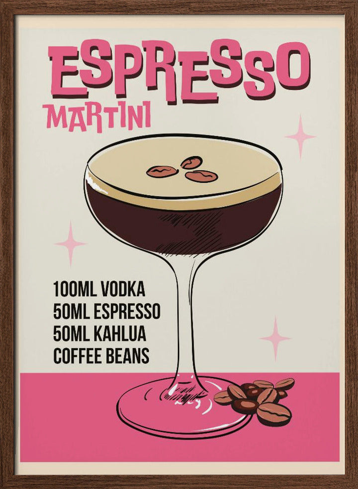 Espresso Martini - Stretched Canvas, Poster or Fine Art Print I Heart Wall Art