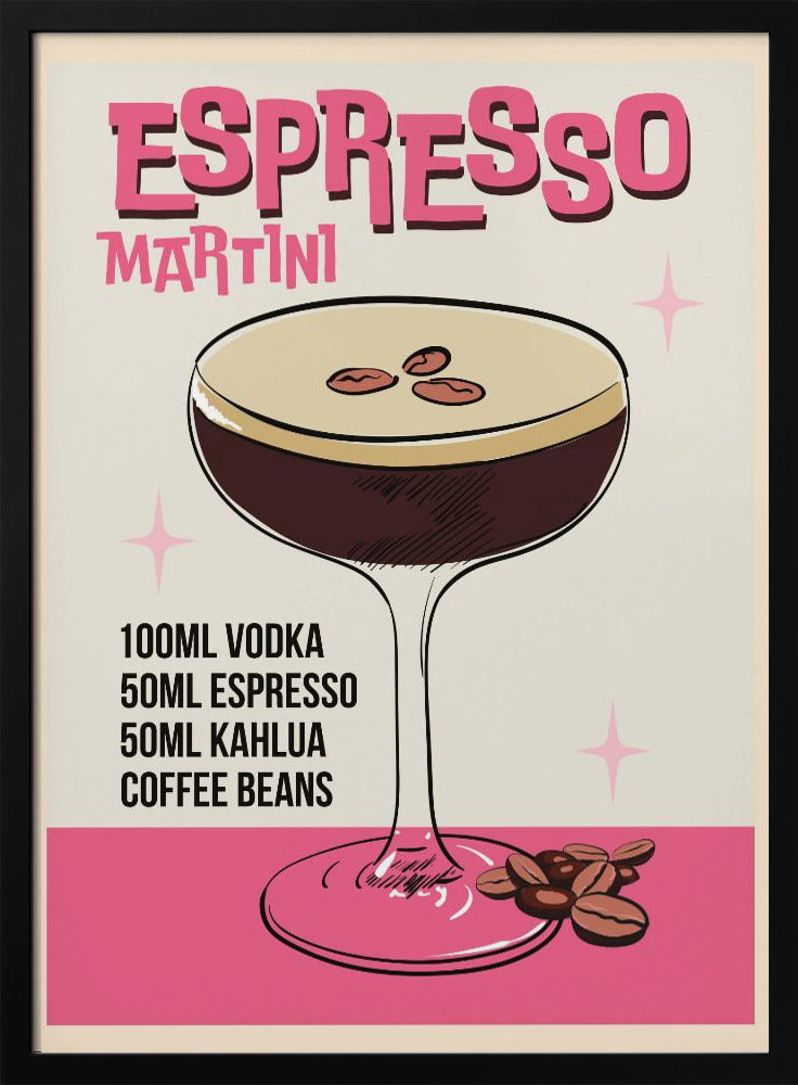 Espresso Martini - Stretched Canvas, Poster or Fine Art Print I Heart Wall Art