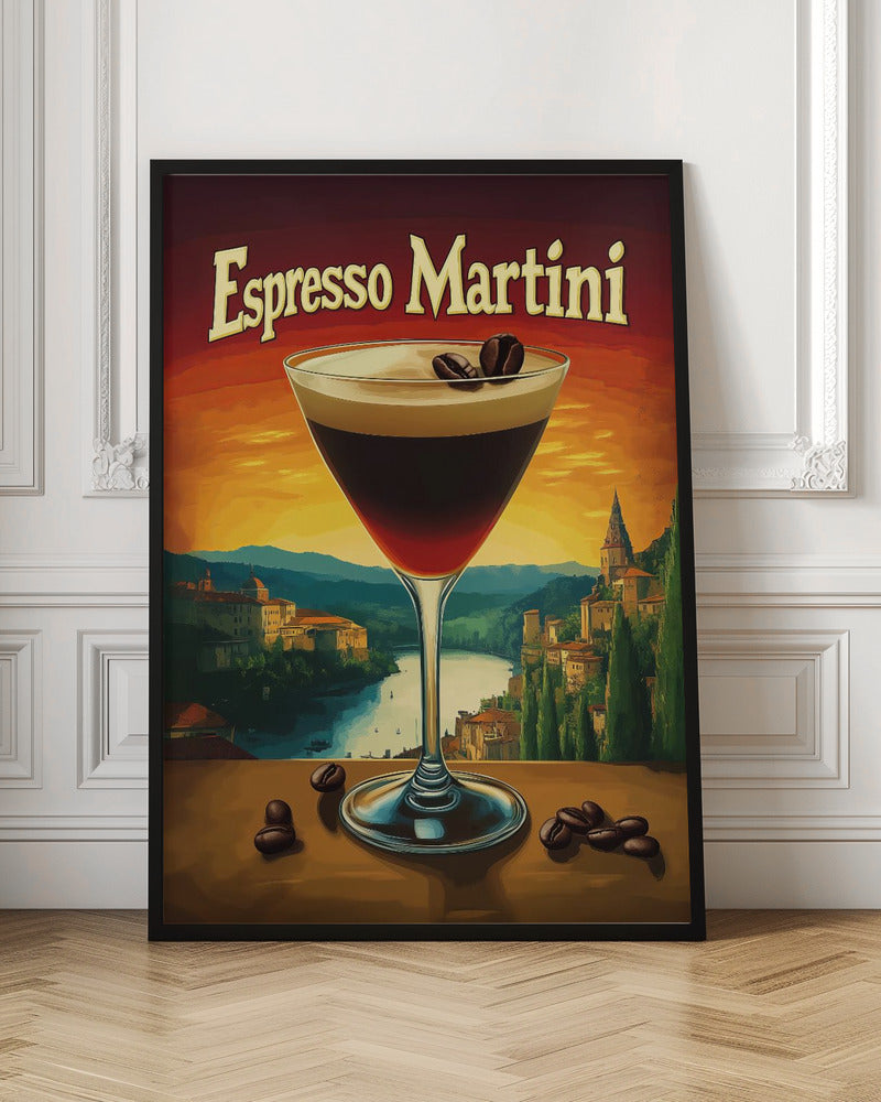 Espresso Martini Vintage - Stretched Canvas, Poster or Fine Art Print I Heart Wall Art