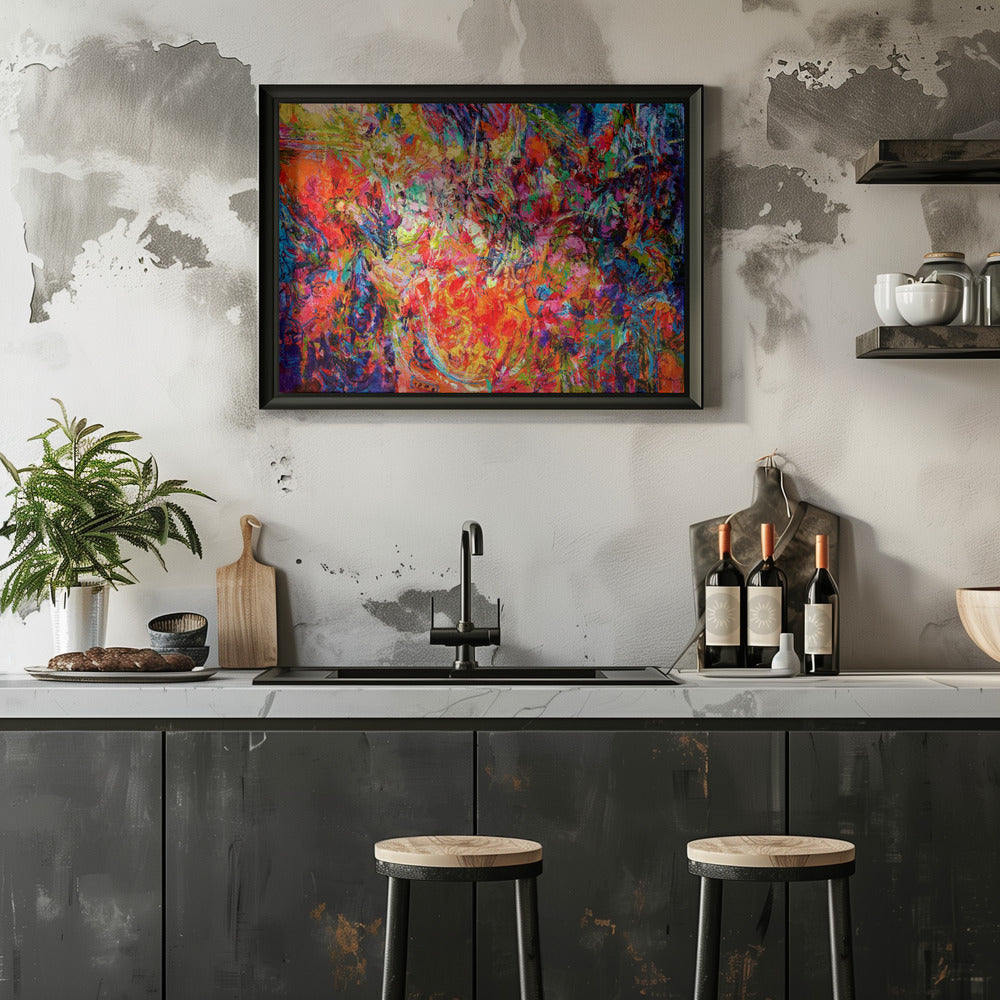 Ethereal Blossom Glow - Stretched Canvas, Poster or Fine Art Print I Heart Wall Art
