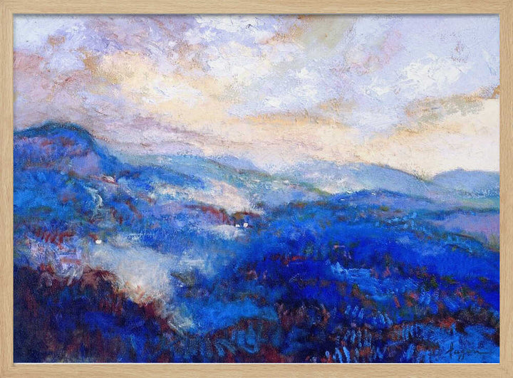 Ethereal Bluescape - Stretched Canvas, Poster or Fine Art Print - I Heart Wall Art - Poster Print, Canvas Print or Framed Art Print