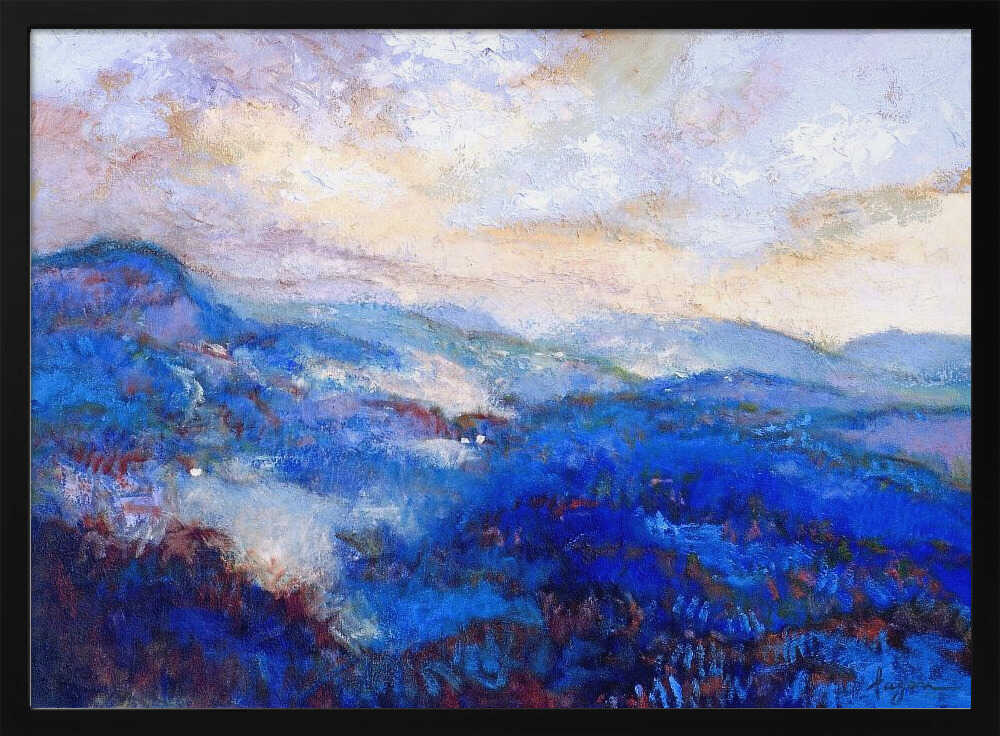 Ethereal Bluescape - Stretched Canvas, Poster or Fine Art Print - I Heart Wall Art - Poster Print, Canvas Print or Framed Art Print