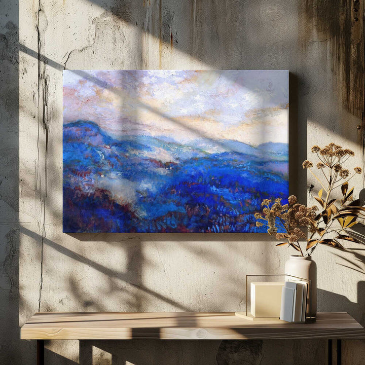 Ethereal Bluescape - Stretched Canvas, Poster or Fine Art Print - I Heart Wall Art - Poster Print, Canvas Print or Framed Art Print