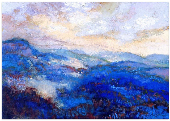 Ethereal Bluescape - Stretched Canvas, Poster or Fine Art Print - I Heart Wall Art - Poster Print, Canvas Print or Framed Art Print