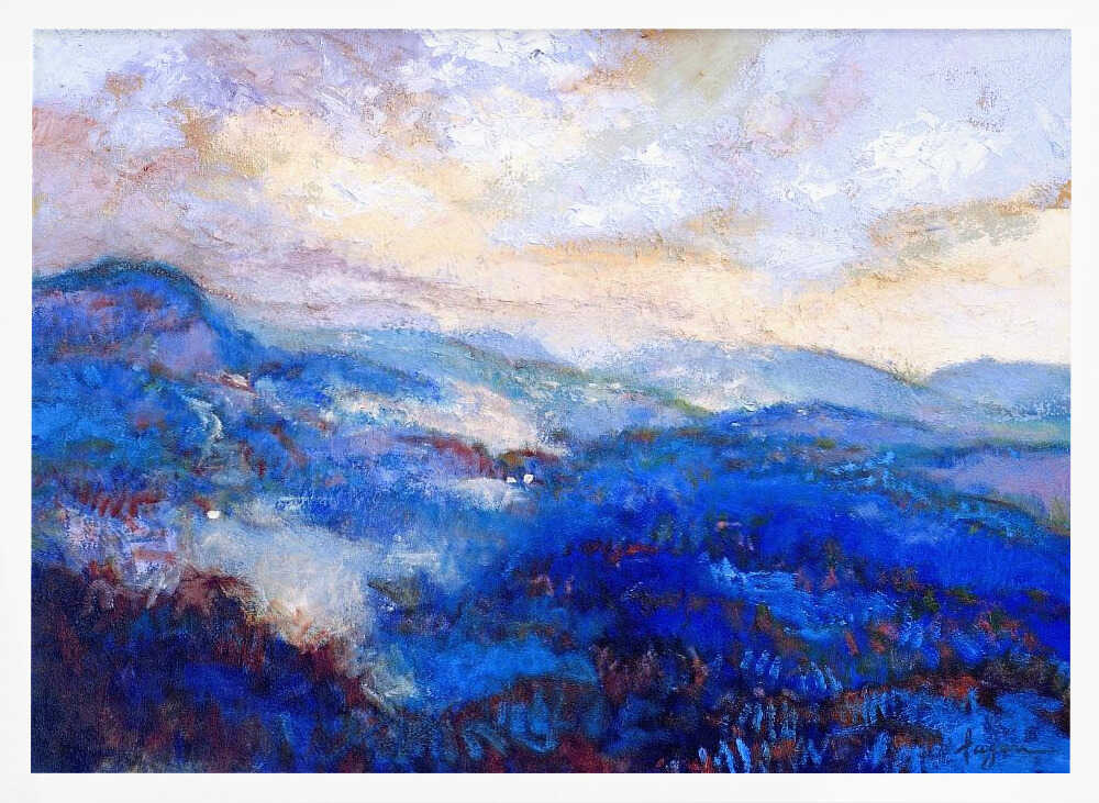 Ethereal Bluescape - Stretched Canvas, Poster or Fine Art Print - I Heart Wall Art - Poster Print, Canvas Print or Framed Art Print