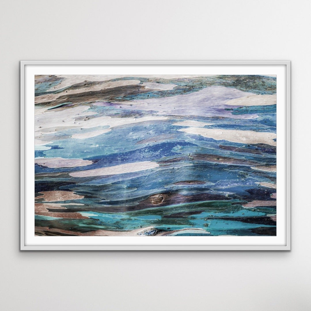 Eucalypt Bark -  Original Abstract Australian Bush Nature Painting Stretched Canvas Wall Art Print - I Heart Wall Art