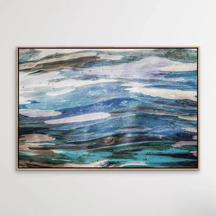 Eucalypt Bark -  Original Abstract Australian Bush Nature Painting Stretched Canvas Wall Art Print - I Heart Wall Art