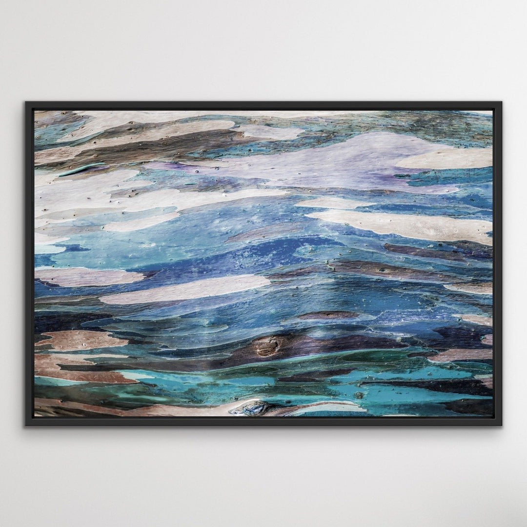 Eucalypt Bark -  Original Abstract Australian Bush Nature Painting Stretched Canvas Wall Art Print - I Heart Wall Art