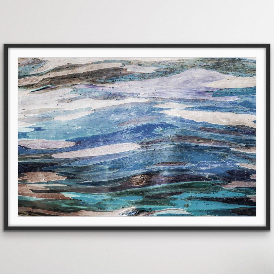 Eucalypt Bark -  Original Abstract Australian Bush Nature Painting Stretched Canvas Wall Art Print - I Heart Wall Art