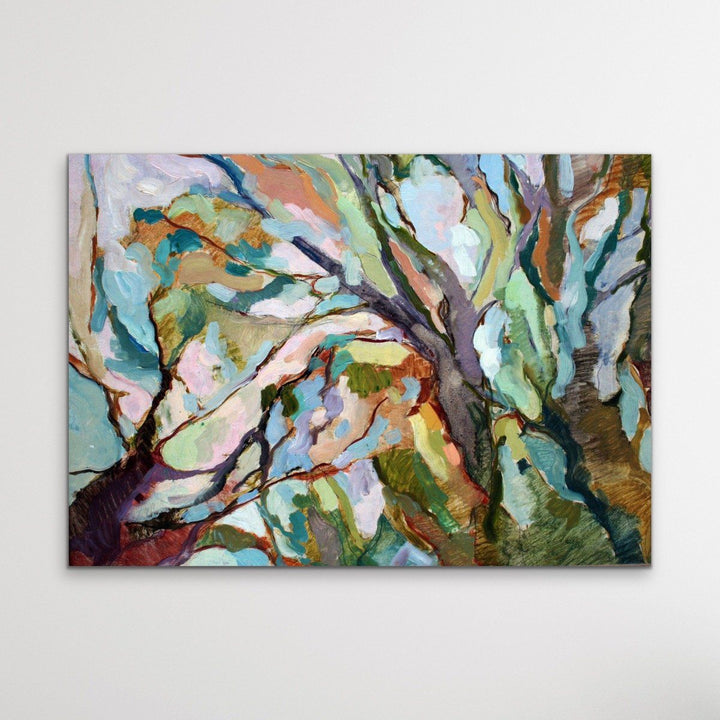 Eucalypt Forest -  Original Abstract Australian Bush Nature Painting Stretched Canvas Or Art Print - Nature Wall Art - I Heart Wall Art