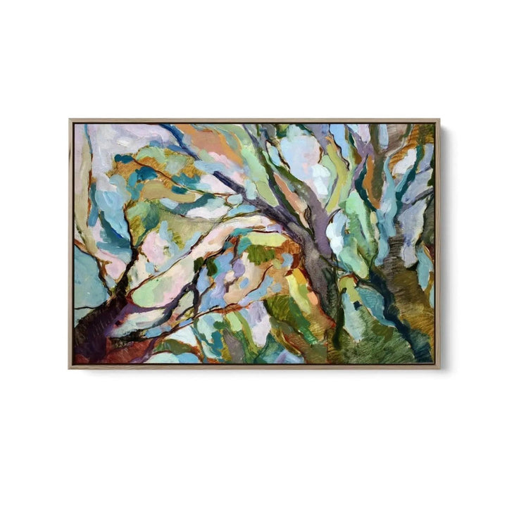Eucalypt Forest - Original Abstract Australian Bush Nature Painting Stretched Canvas Or Art Print - Nature Wall Art - I Heart Wall Art - Poster Print, Canvas Print or Framed Art Print