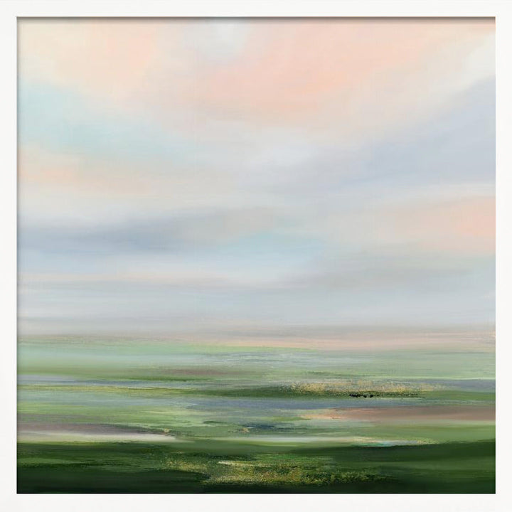 Evening Glow - Square Stretched Canvas, Poster or Fine Art Print I Heart Wall Art