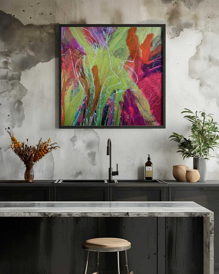 Ever bloom - Square Stretched Canvas, Poster or Fine Art Print - I Heart Wall Art - Poster Print, Canvas Print or Framed Art Print