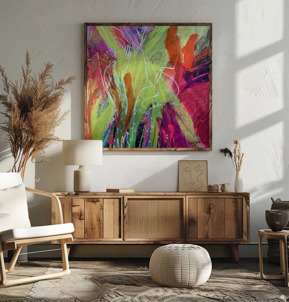 Ever bloom - Square Stretched Canvas, Poster or Fine Art Print - I Heart Wall Art - Poster Print, Canvas Print or Framed Art Print