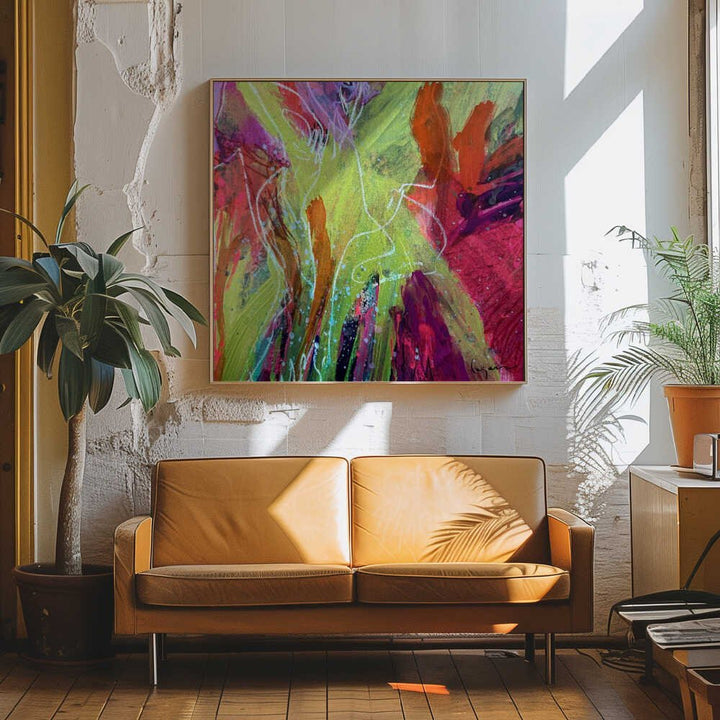 Ever bloom - Square Stretched Canvas, Poster or Fine Art Print - I Heart Wall Art - Poster Print, Canvas Print or Framed Art Print