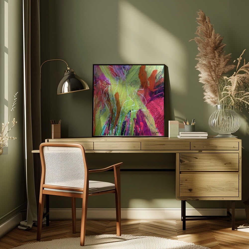 Ever bloom - Square Stretched Canvas, Poster or Fine Art Print - I Heart Wall Art - Poster Print, Canvas Print or Framed Art Print