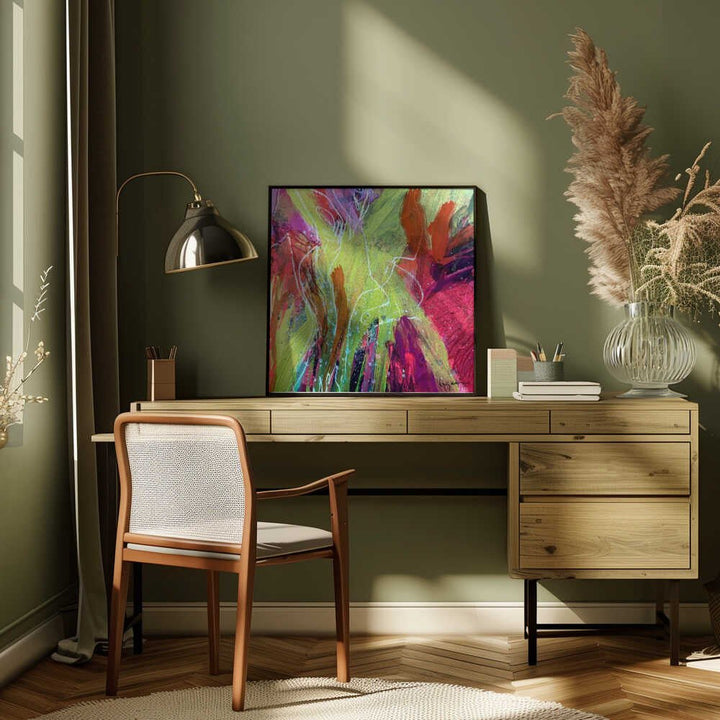 Ever bloom - Square Stretched Canvas, Poster or Fine Art Print - I Heart Wall Art - Poster Print, Canvas Print or Framed Art Print