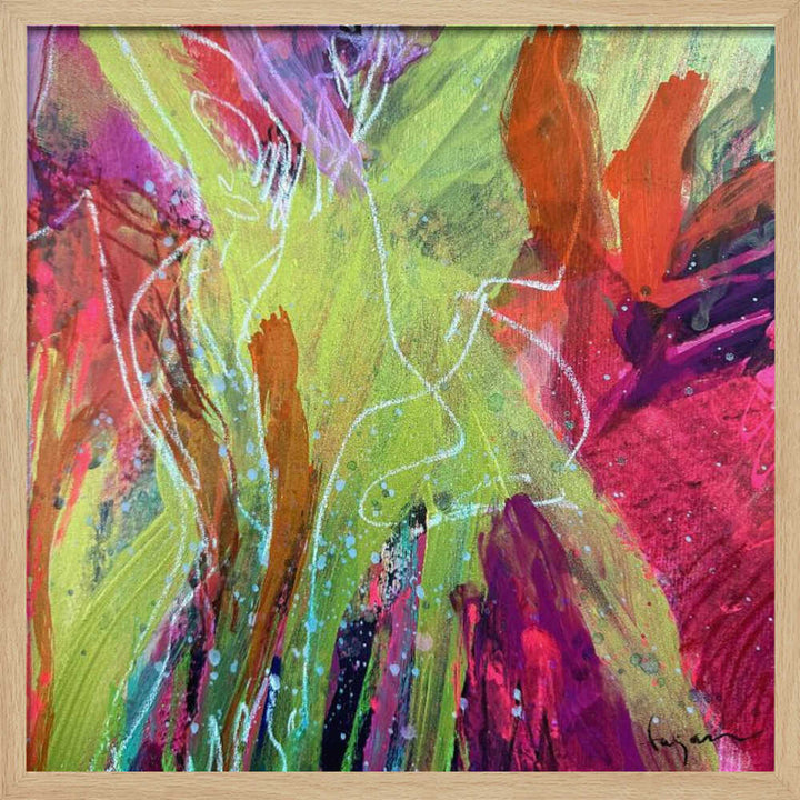 Ever bloom - Square Stretched Canvas, Poster or Fine Art Print - I Heart Wall Art - Poster Print, Canvas Print or Framed Art Print