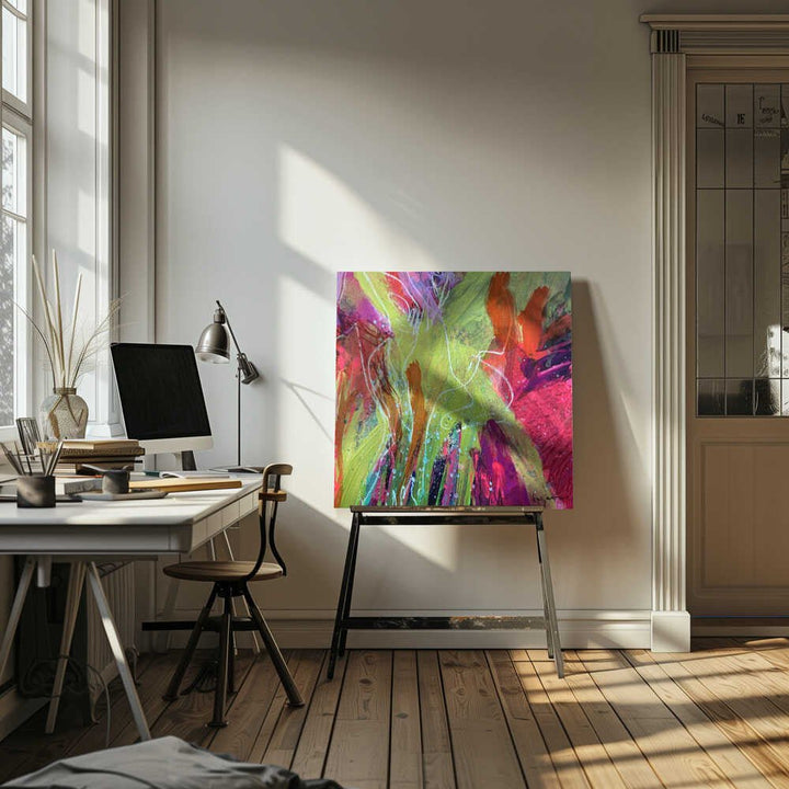 Ever bloom - Square Stretched Canvas, Poster or Fine Art Print - I Heart Wall Art - Poster Print, Canvas Print or Framed Art Print