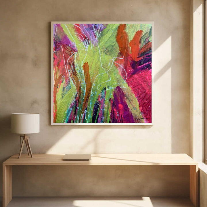 Ever bloom - Square Stretched Canvas, Poster or Fine Art Print - I Heart Wall Art - Poster Print, Canvas Print or Framed Art Print