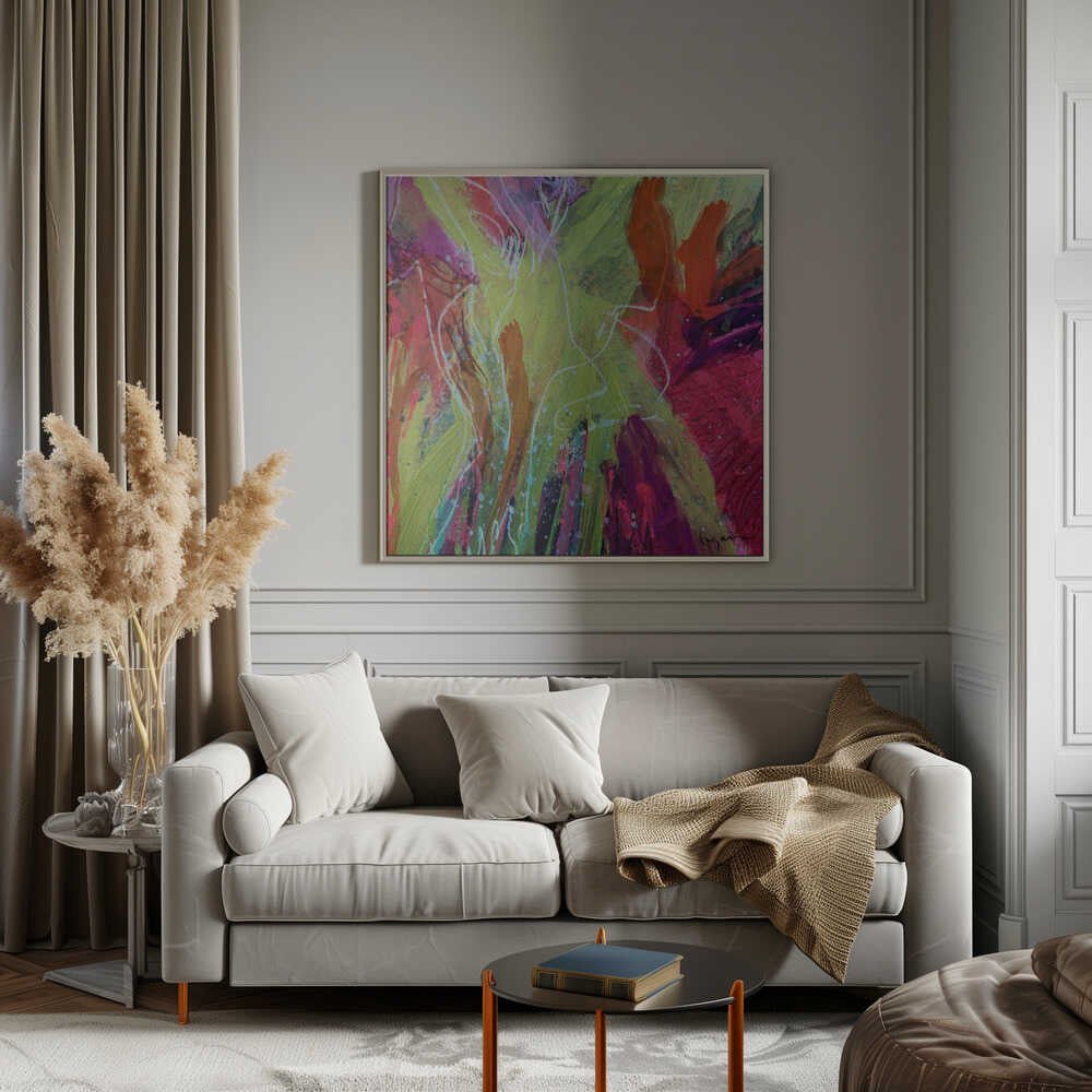 Ever bloom - Square Stretched Canvas, Poster or Fine Art Print - I Heart Wall Art - Poster Print, Canvas Print or Framed Art Print