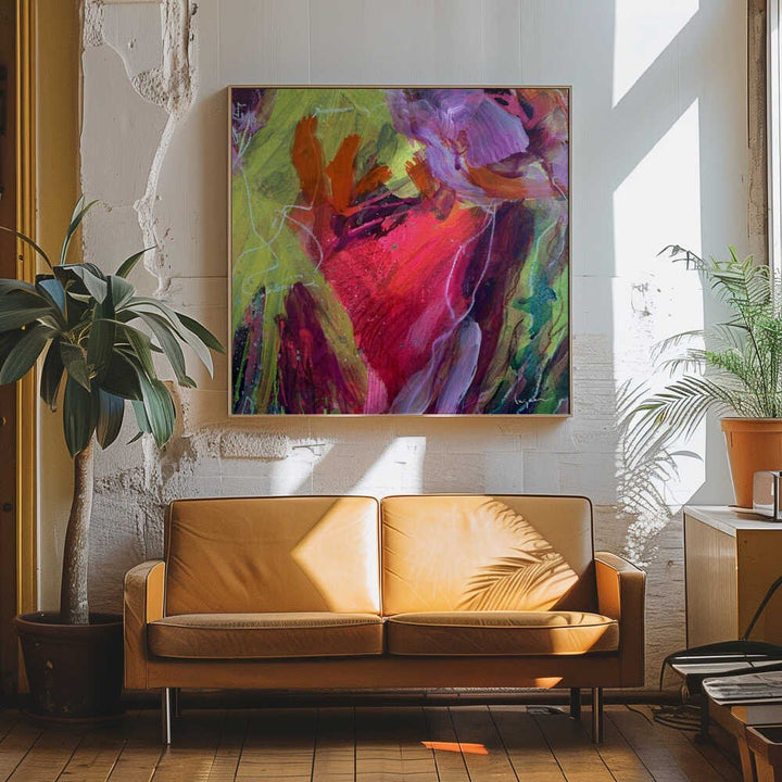 Everbloom III - Square Stretched Canvas, Poster or Fine Art Print - I Heart Wall Art - Poster Print, Canvas Print or Framed Art Print