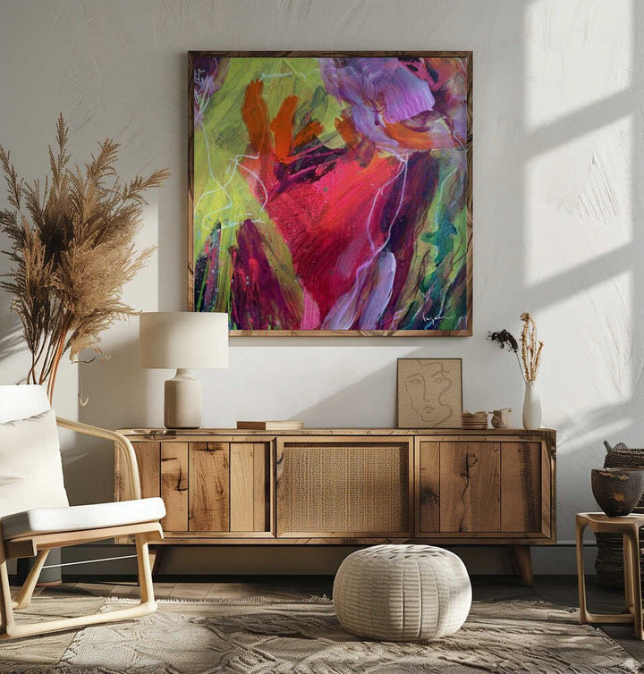 Everbloom III - Square Stretched Canvas, Poster or Fine Art Print - I Heart Wall Art - Poster Print, Canvas Print or Framed Art Print