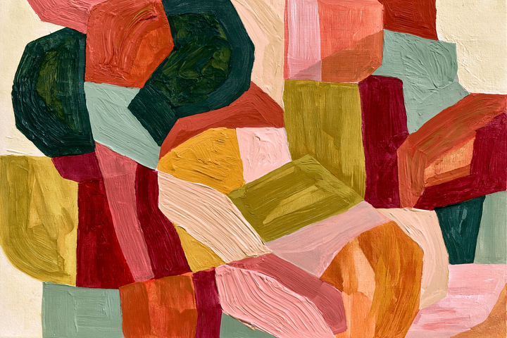 xxxx by IHeartStudio - Colourful Geometric Canvas Print (Copy)