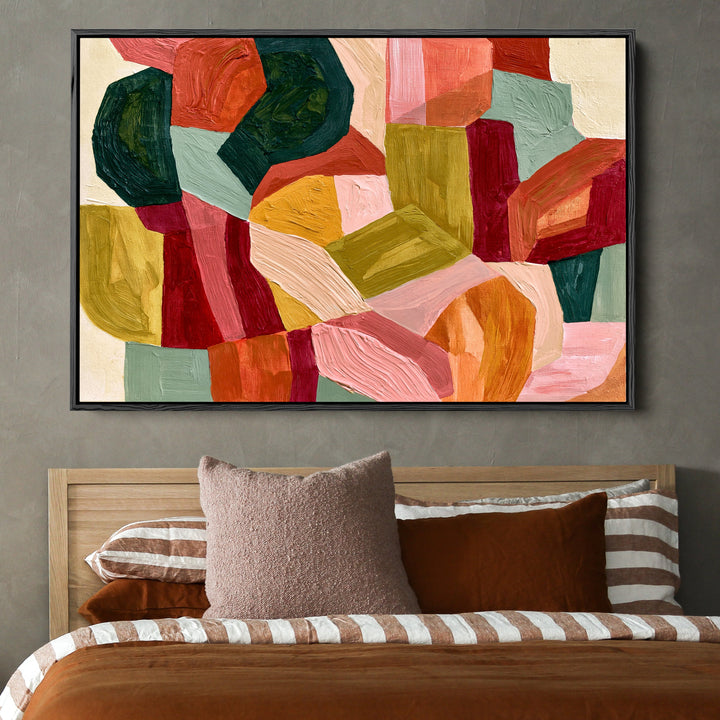 xxxx by IHeartStudio - Colourful Geometric Canvas Print (Copy)