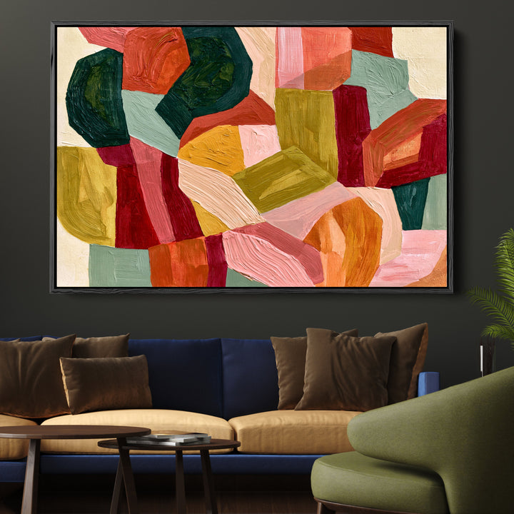 xxxx by IHeartStudio - Colourful Geometric Canvas Print (Copy)