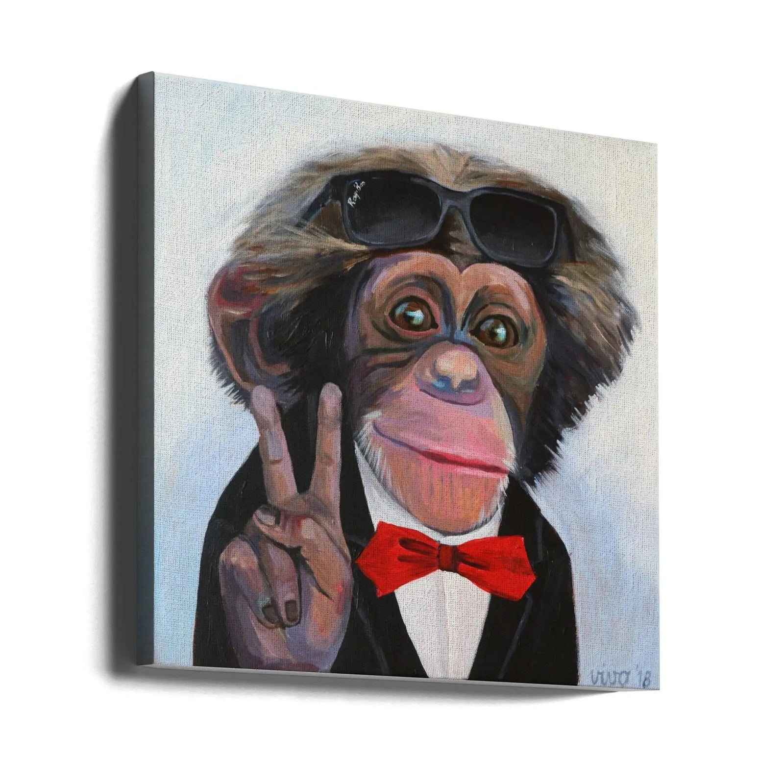 Evolution21 - Square Stretched Canvas, Poster or Fine Art Print I Heart Wall Art