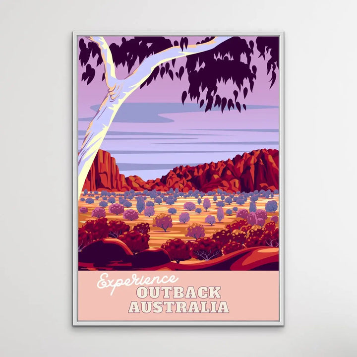 Experience Outback Australia - Vintage-Style Travel Poster I Heart Wall Art Australia 