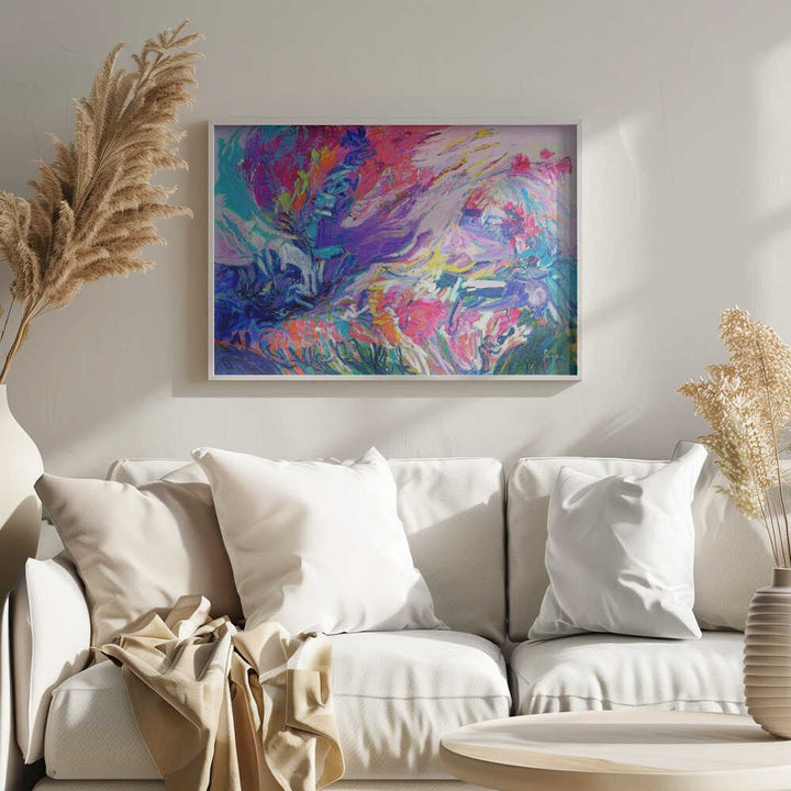Expressionist Colorful Abstract - Stretched Canvas, Poster or Fine Art Print - I Heart Wall Art - Poster Print, Canvas Print or Framed Art Print