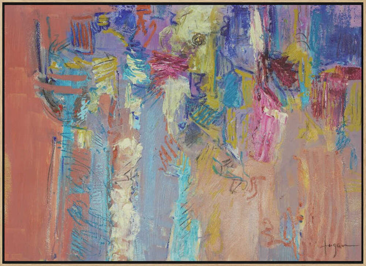 Expressionist Colorful Abstract - Stretched Canvas, Poster or Fine Art Print - I Heart Wall Art - Poster Print, Canvas Print or Framed Art Print