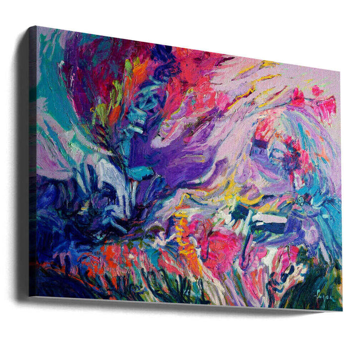 Expressionist Colorful Abstract - Stretched Canvas, Poster or Fine Art Print - I Heart Wall Art - Poster Print, Canvas Print or Framed Art Print