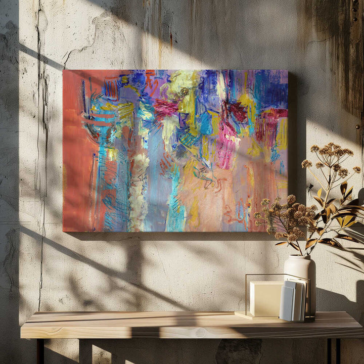 Expressionist Colorful Abstract - Stretched Canvas, Poster or Fine Art Print - I Heart Wall Art - Poster Print, Canvas Print or Framed Art Print