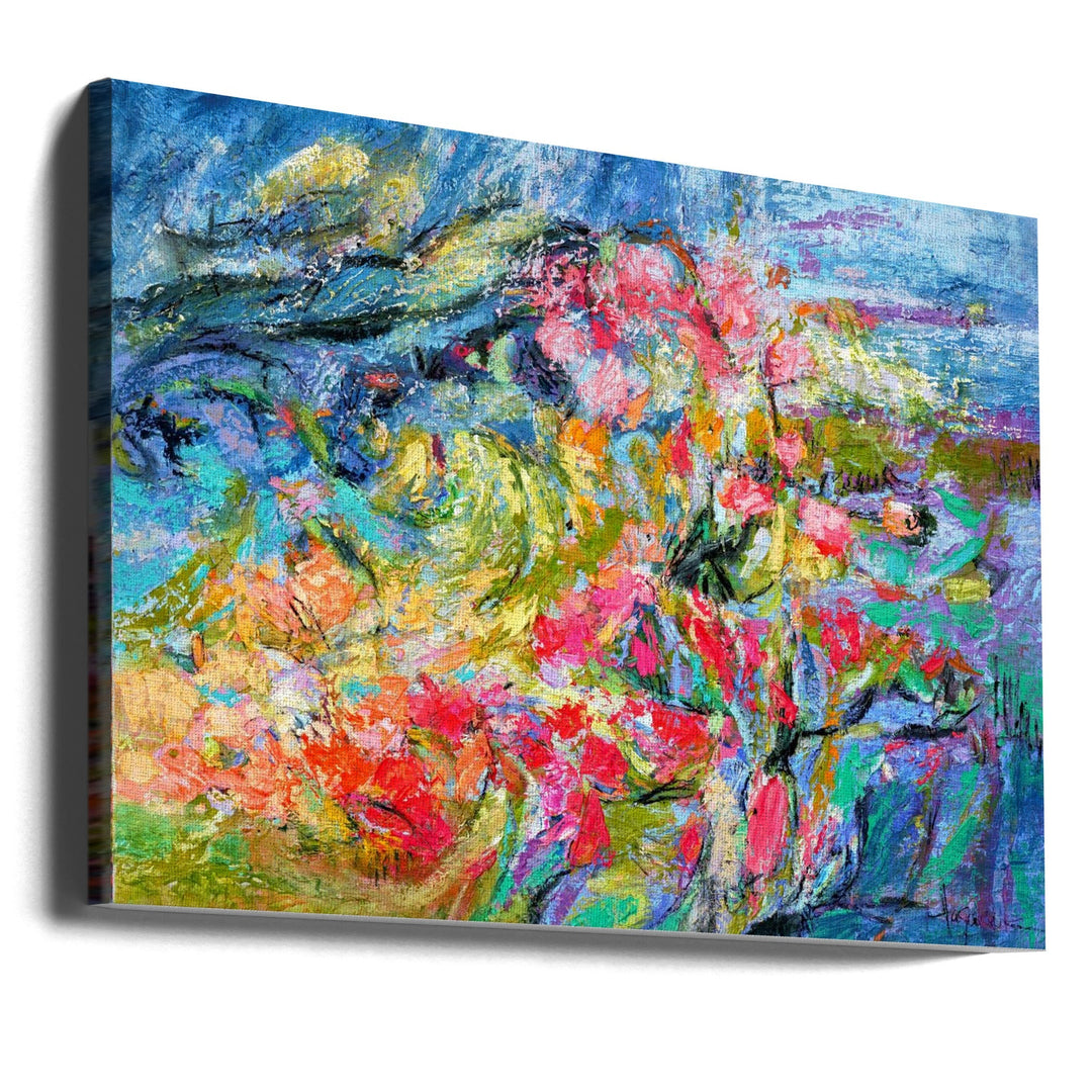 Expressionist Colorful Abstract - Stretched Canvas, Poster or Fine Art Print I Heart Wall Art
