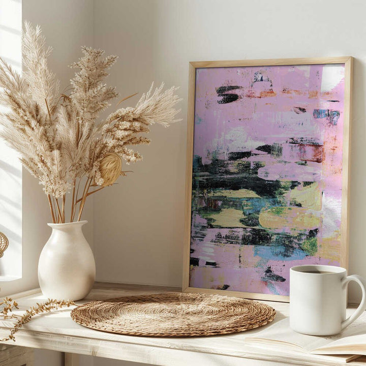 Expressive Brushstrokes With A Pastel Color - Stretched Canvas, Poster or Fine Art Print - I Heart Wall Art - Poster Print, Canvas Print or Framed Art Print