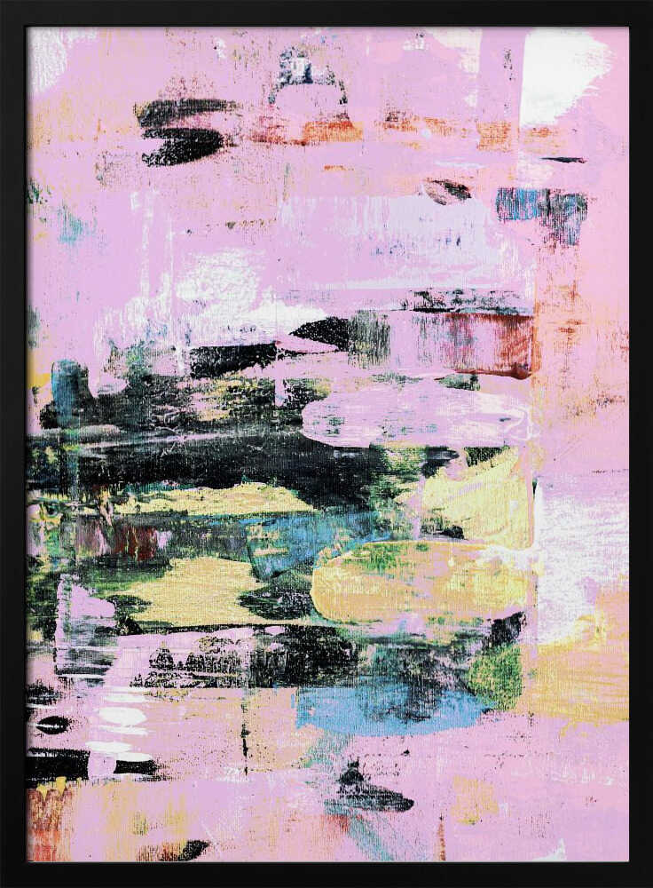 Expressive Brushstrokes With A Pastel Color - Stretched Canvas, Poster or Fine Art Print - I Heart Wall Art - Poster Print, Canvas Print or Framed Art Print
